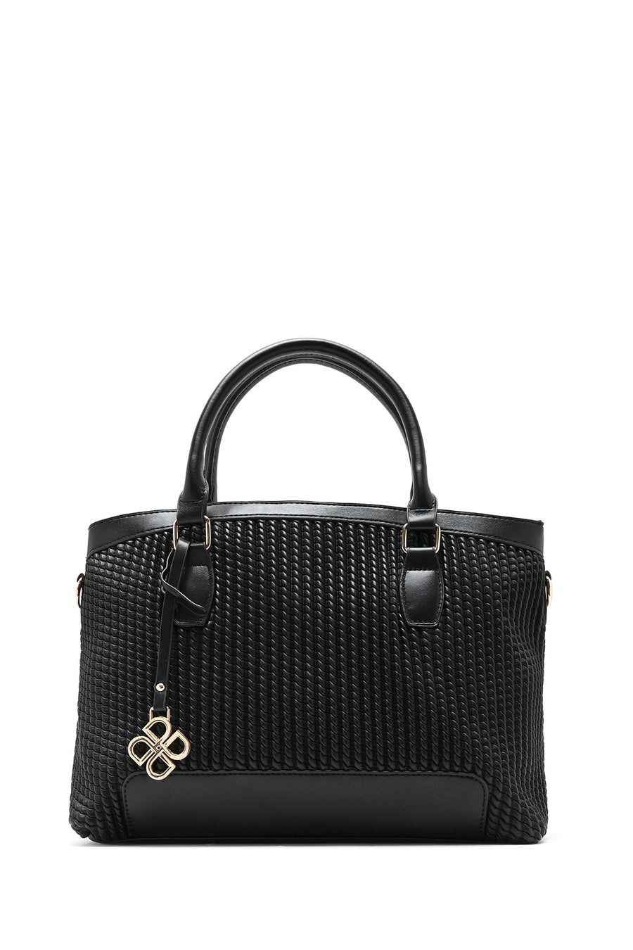 Women's Black Long Strap Printed Shoulder Bag