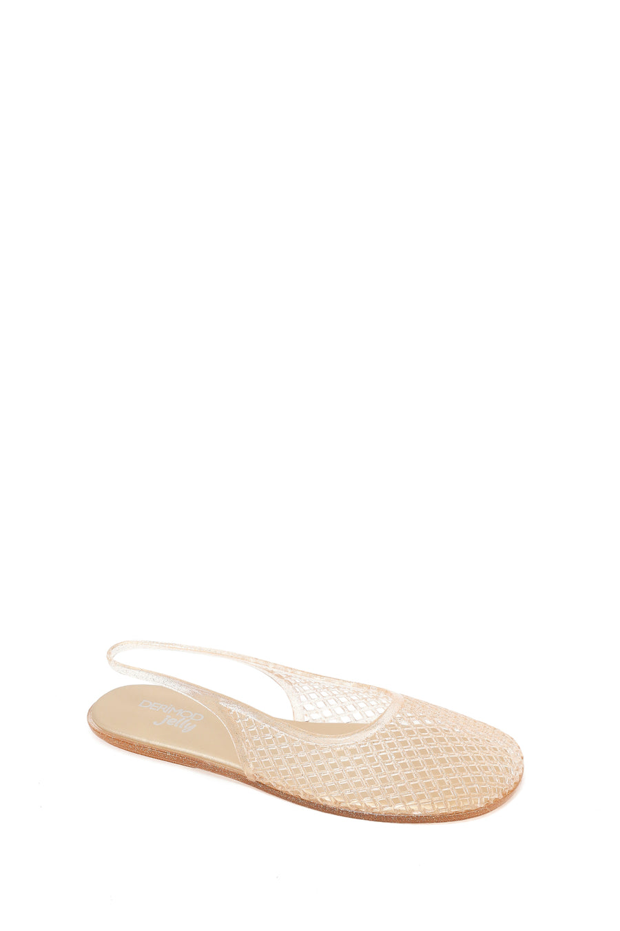 Women's Gold Jelly Sandals