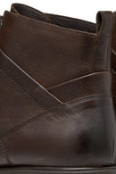 Geox Men's Brown Terence Lace-Up Leather Combat Boots | Derimod