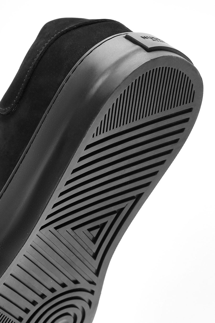Erkek Siyah Bağcıklı Süet Deri Sneaker