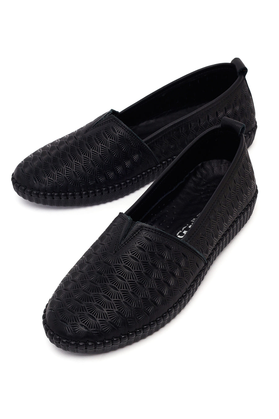 Kadın Siyah Deri Konfor Loafer