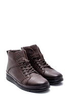 Men's Leather Zippered Boots | Derimod