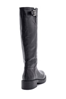 Women's Leather Boots with Buckle Detail | Derimod