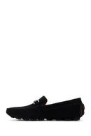 Men's Black Suede Leather Loafer | Derimod