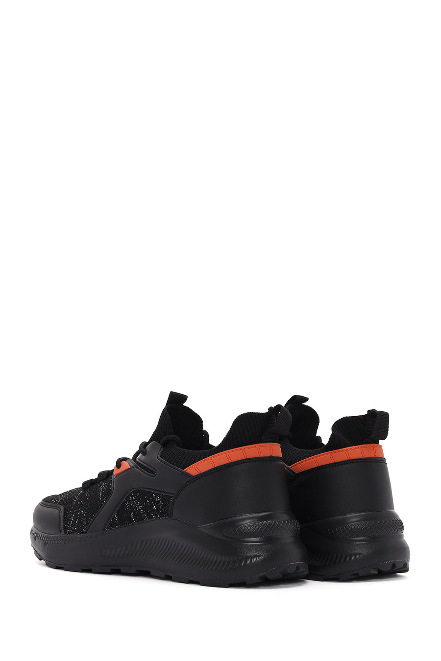 Derimod Zero Men's Black Lace Up Fabric Sneaker