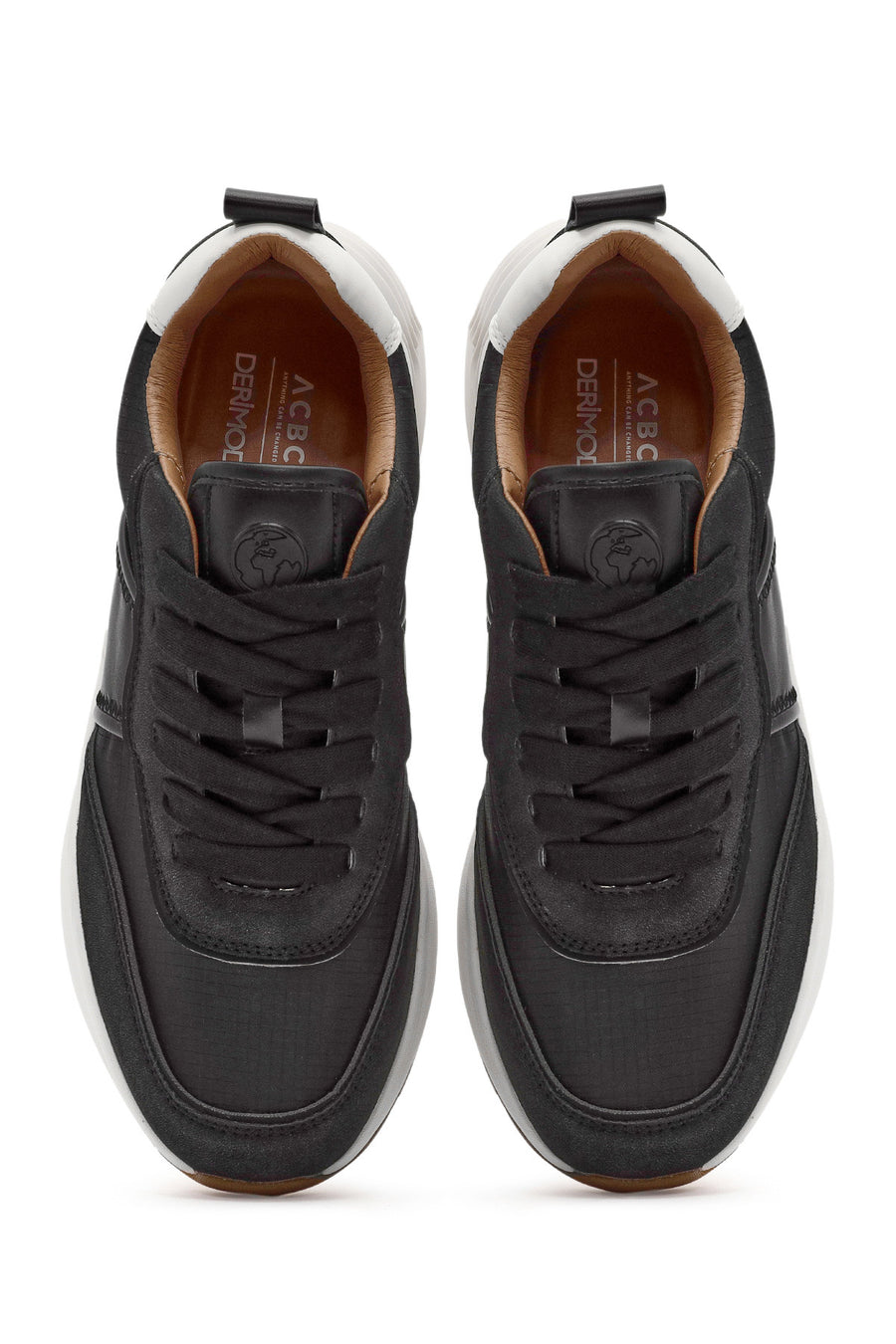 ACBC x Derimod Erkek Siyah Bağcıklı Sneaker