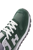 Hammer Jack Men's Green Suede Leather Colombia M Sneaker | Derimod