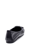 Women's Leather Bow Ballerina Ballet | Derimod