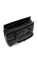 Women's Black Long Strap Quilted Shoulder Bag | Derimod