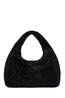 Women's Black Stone Handbag | Derimod