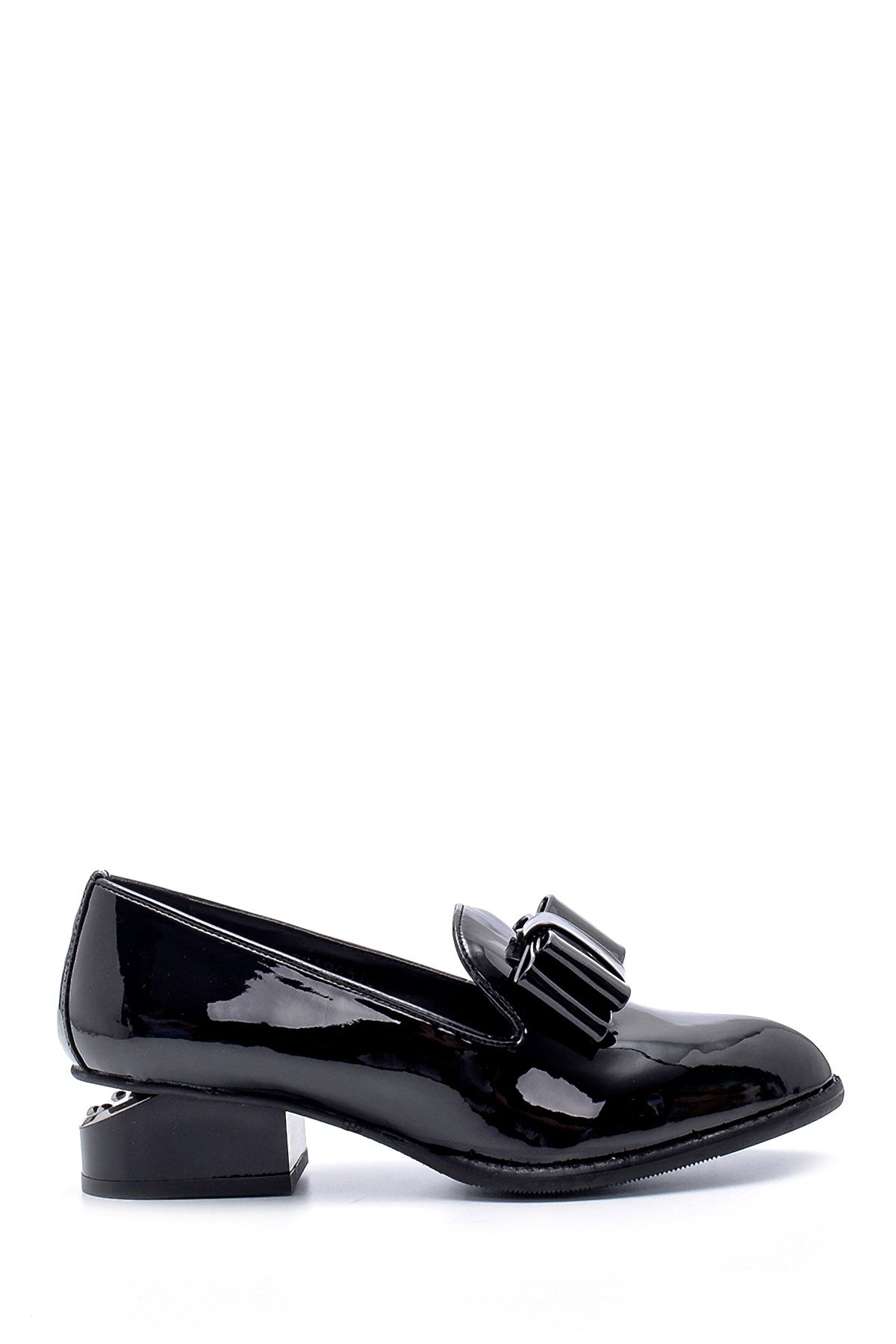 Women's Patent Leather Heel Detailed Shoes 20WFE190516 | Derimod