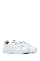 Women's White Leather Sneaker | Derimod