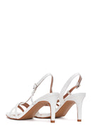 Women's White Heeled Sandals | Derimod