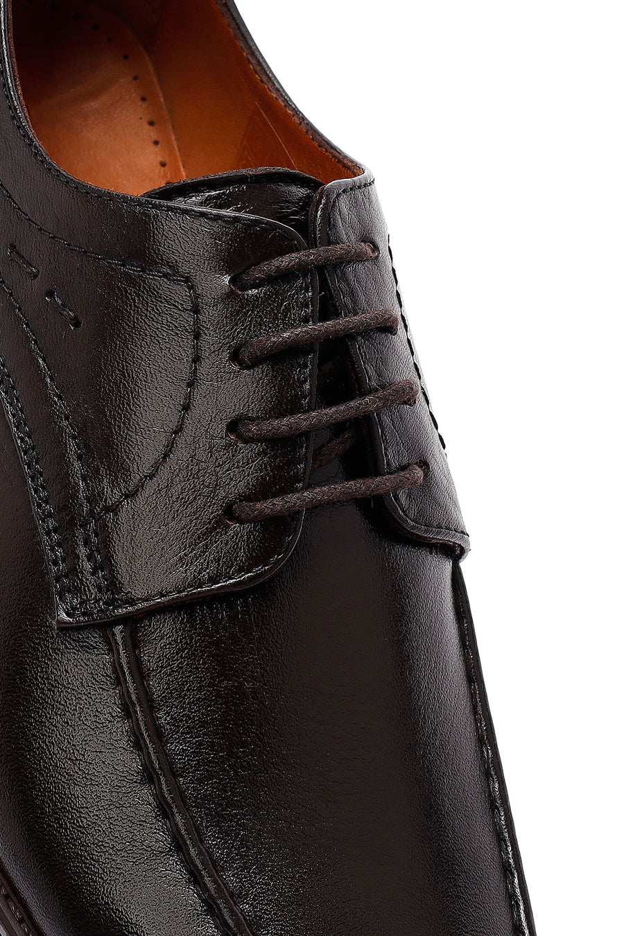 Men's Brown Laced Leather Classic Shoes