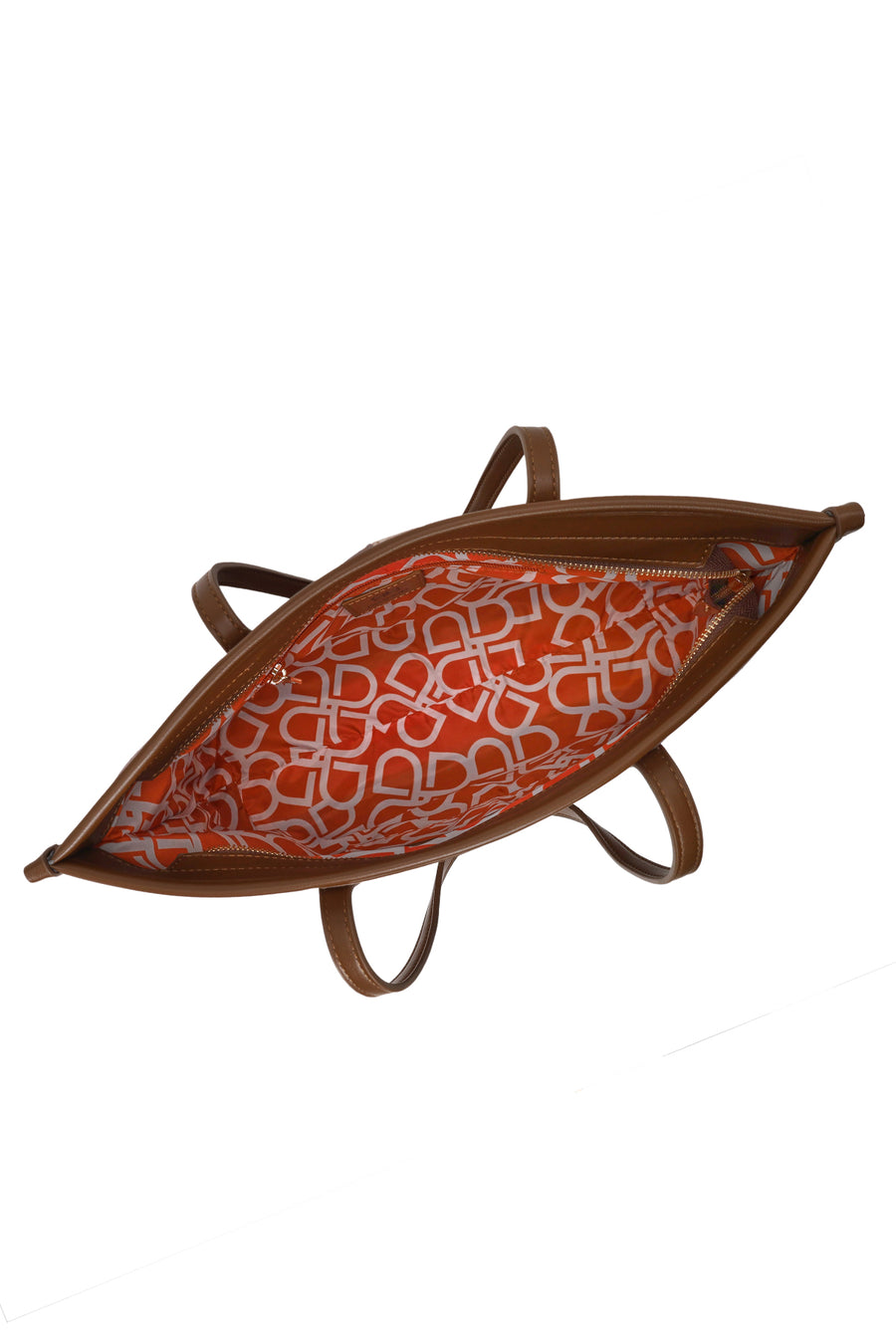 Woman Brown Fabric Shoulder Bag