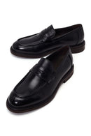Derimod Black Erkek Siyah Deri Casual Loafer | Derimod