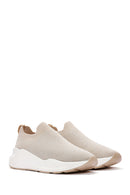 Derimod Zero Women's Beige Thick Soled Sneaker | Derimod