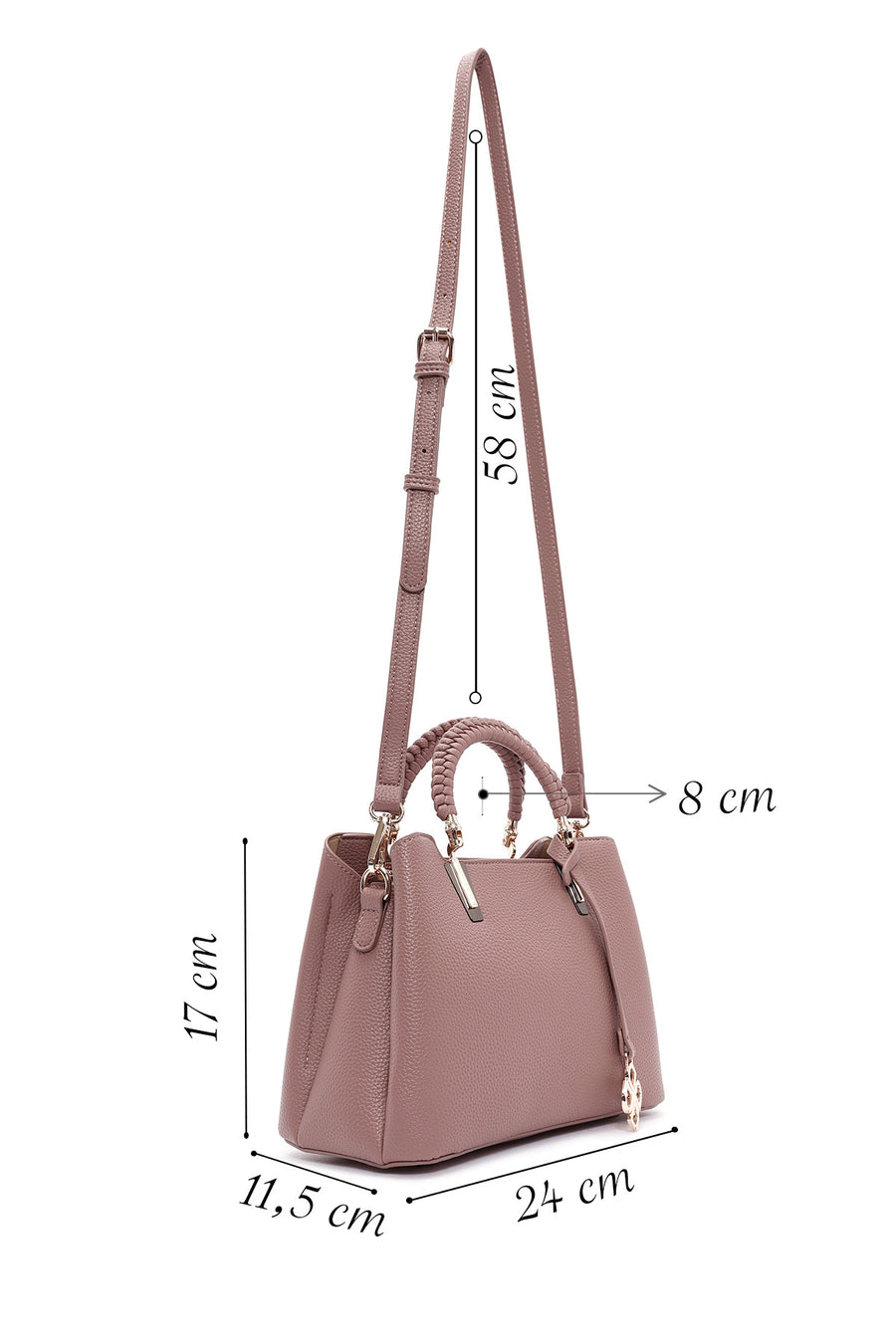 Women's Powder Long Strap Shoulder Bag