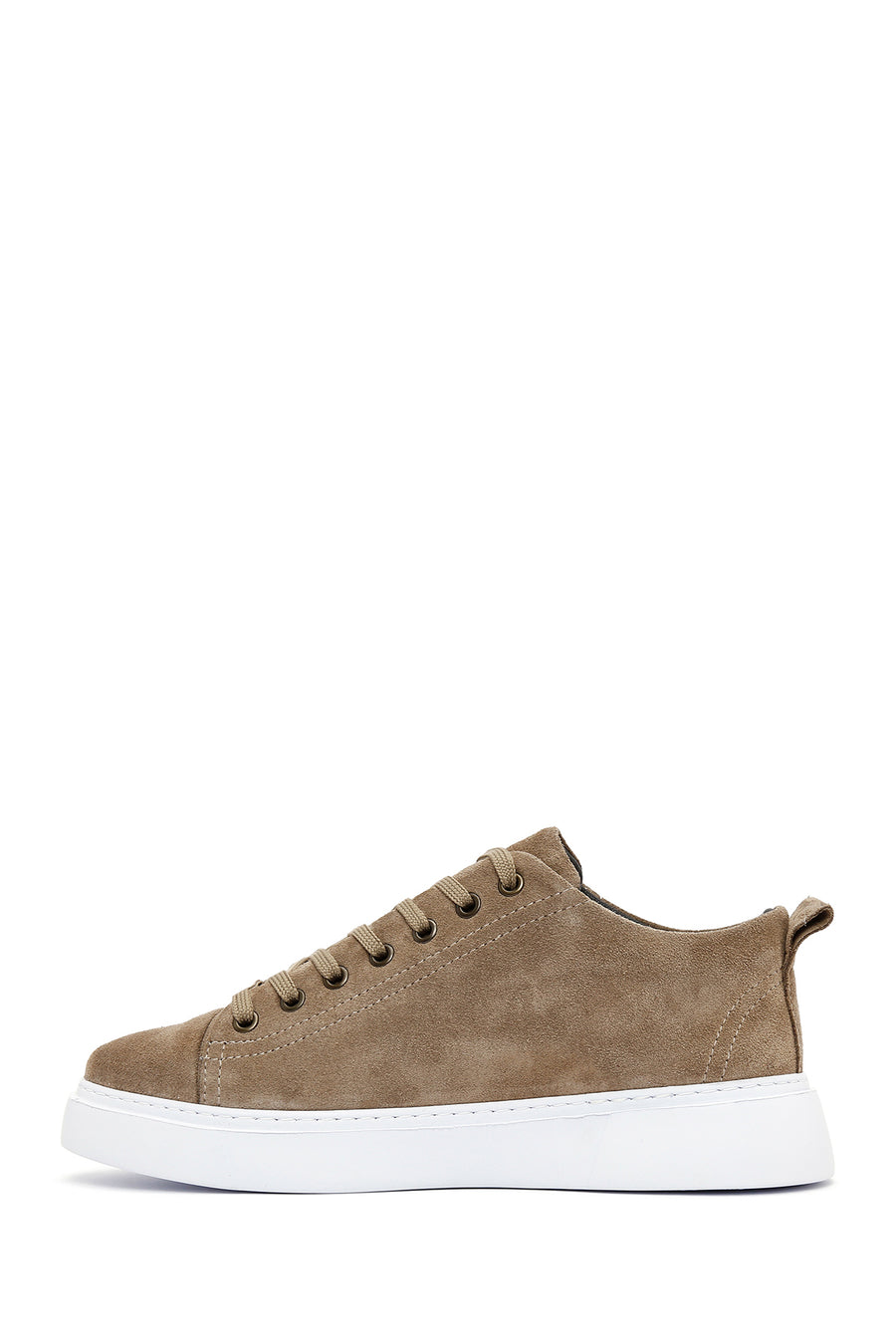 Men's Mink Lace-Up Suede Leather Sneaker