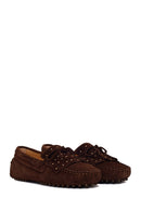 Woman Brown Tasselled Suede Loafer | Derimod