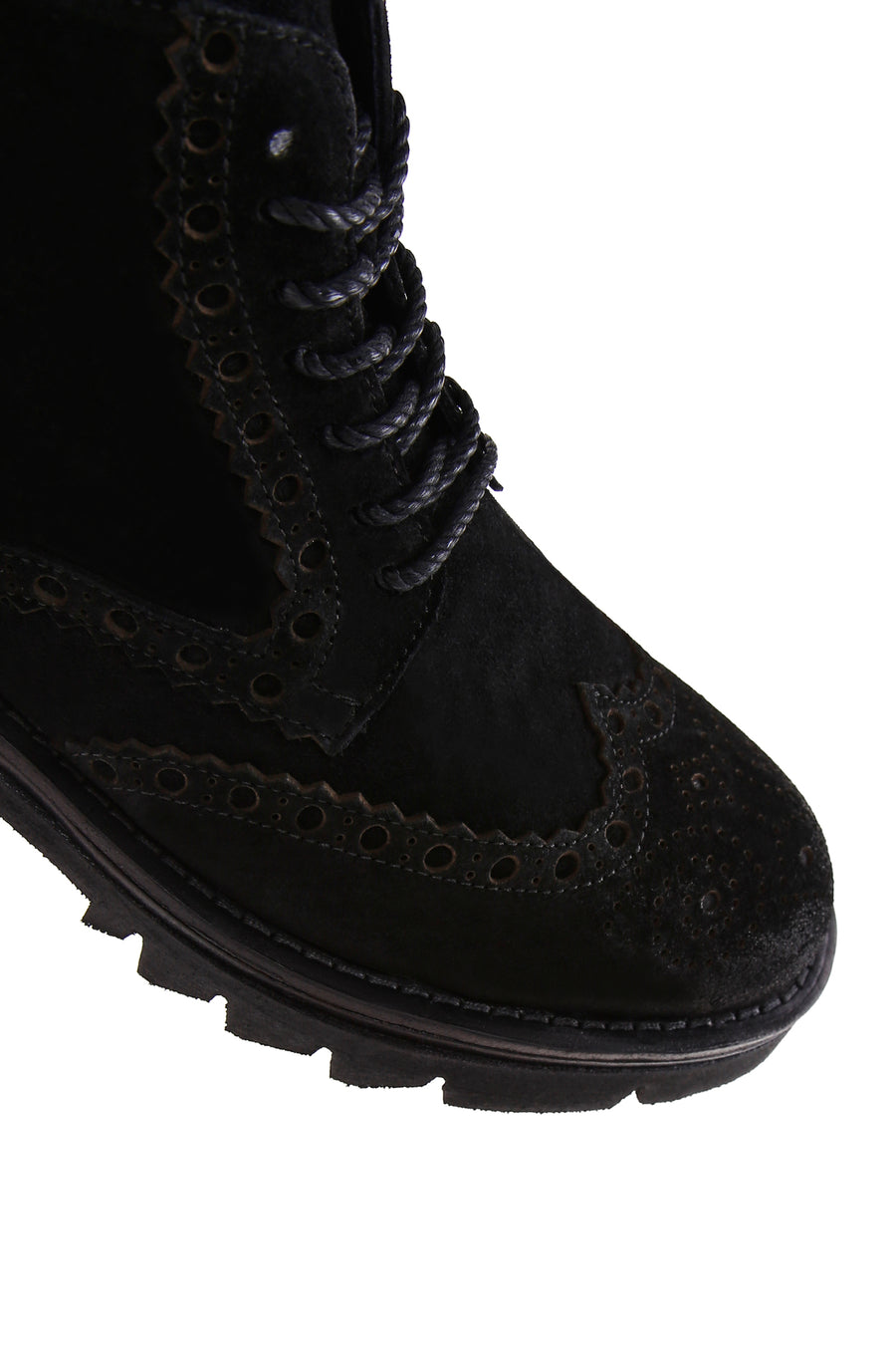 Men's Black Suede Leather Zippered Boots