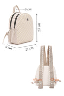Women's Cream Straw Backpack | Derimod
