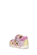 Geox Kız Bebek Pembe B Sandal Iupidoo A - Synt + Mesh Bantlı Kumaş Sandalet | Derimod