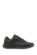 Geox Erkek Siyah U PG1X ABX Bağcıklı Deri Sneaker | Derimod