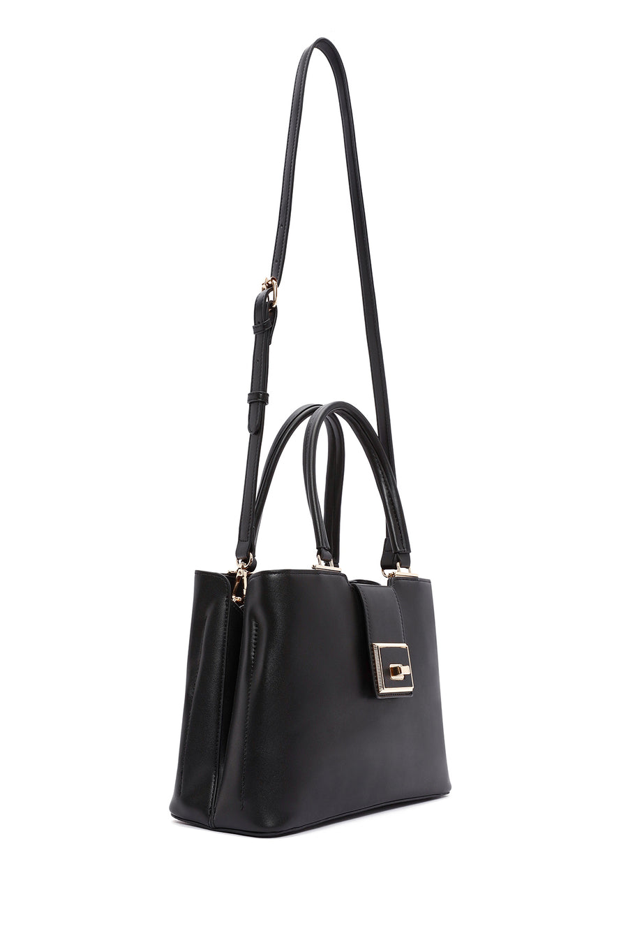 Women's Black Long Strap Shoulder Bag