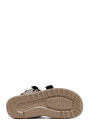 Men's Beige Fabric Sandals | Derimod
