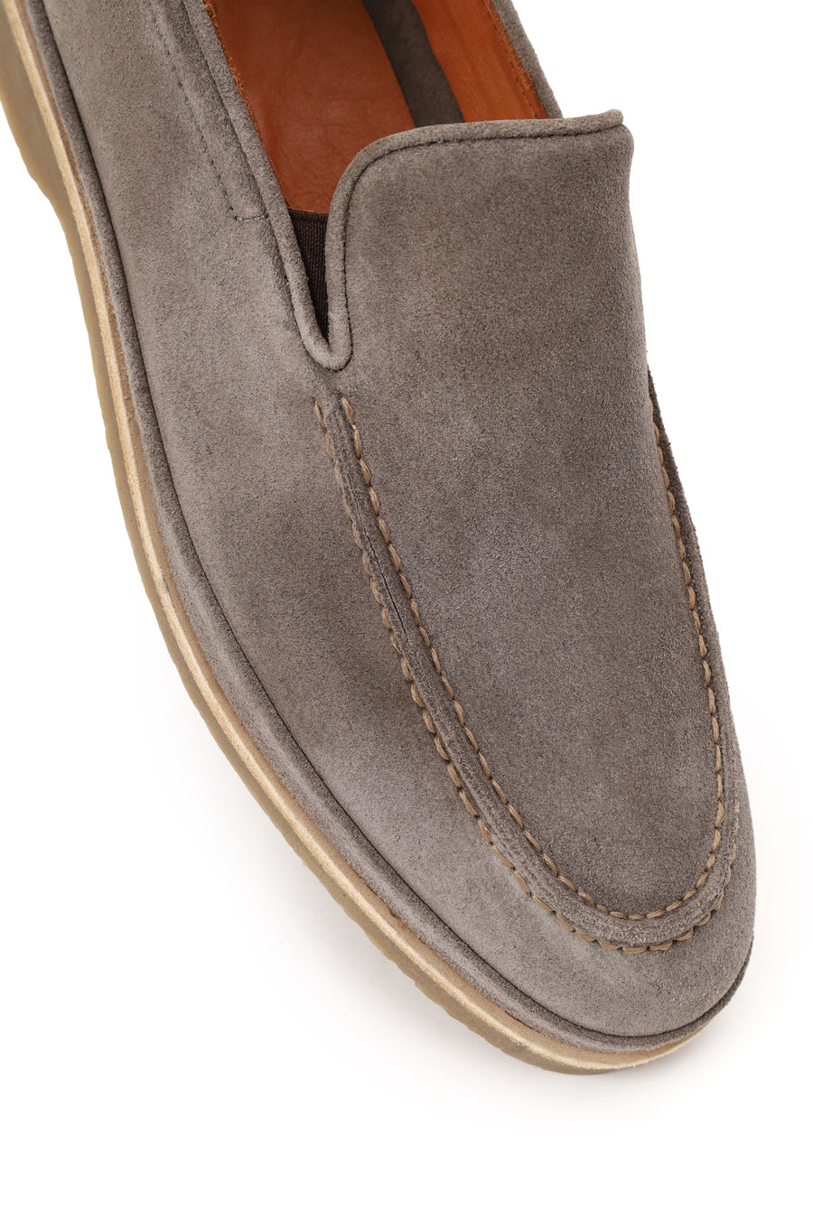 Erkek Vizon Süet Deri Casual Loafer