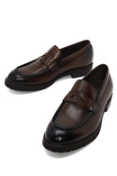 Erkek Kahverengi Deri Casual Loafer | Derimod