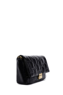 Women's Black Long Strap Quilted Crossbody Bag | Derimod