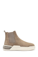 Men's Beige Suede Leather Casual Chelsea Boots | Derimod