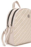 Women's Cream Straw Backpack | Derimod