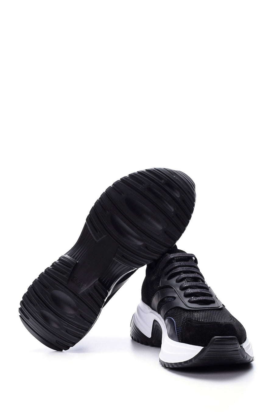 Men's High-Sole Leather Sneaker
