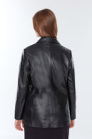 Barbara (plus) Women's Black Coat | Derimod