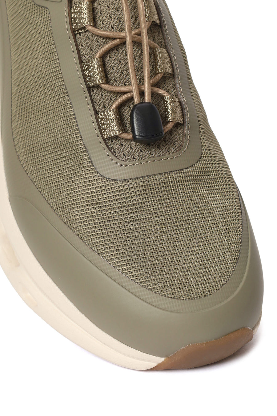 Derimod Zero Male Khaki Thick-Soled Lace-Up Fabric Sneakers