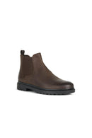 Geox Men's Brown Andalo Leather Chelsea Boots | Derimod