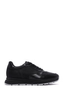 Men's Black Leather Casual Sneaker | Derimod