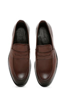 Men's Brown Plus Size Leather Classic Shoes | Derimod