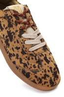 Derimod Studio Women's Leopard Lace-Up Patterned Sneaker | Derimod