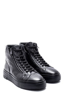 Men's Leather Zippered Boots | Derimod