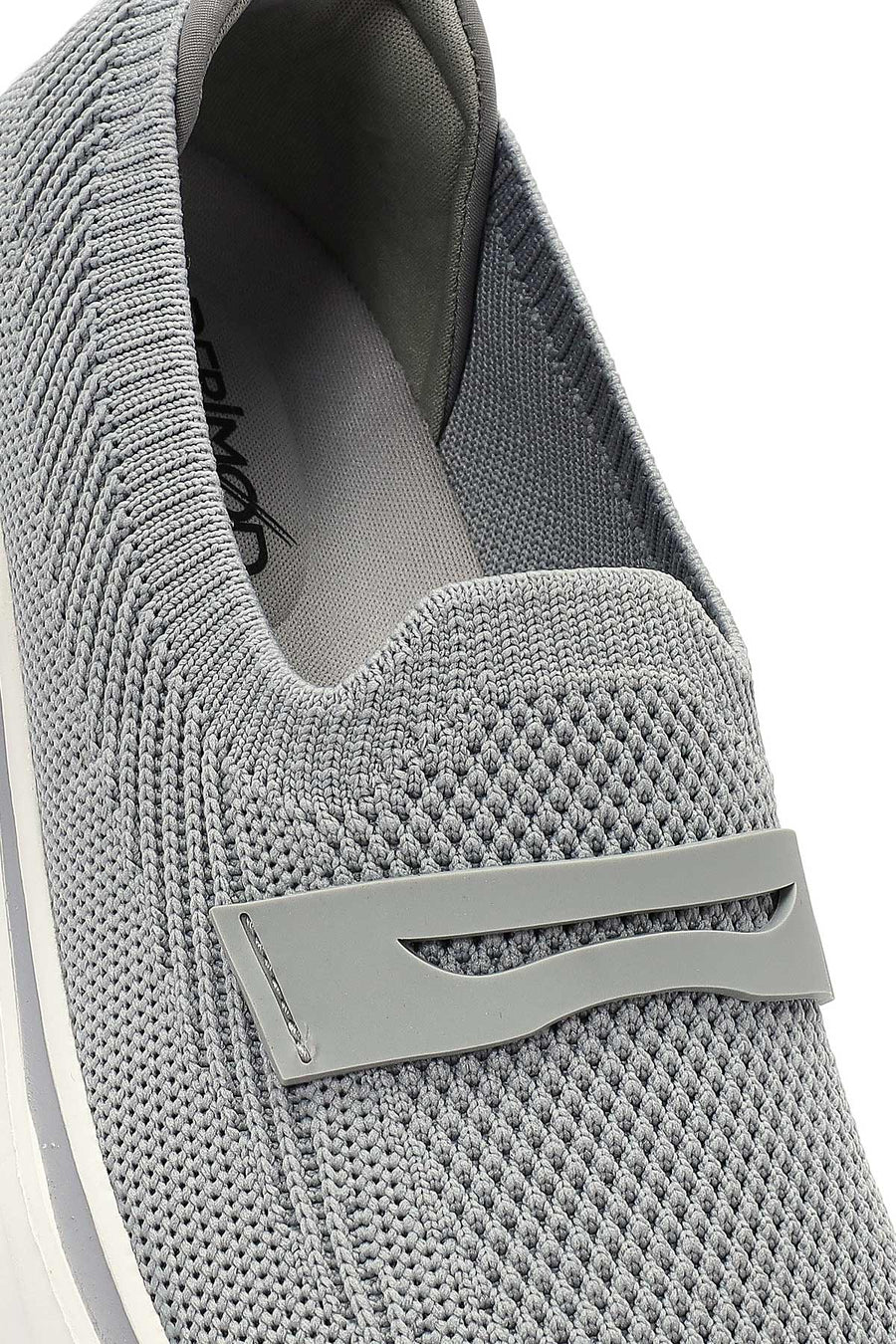 Derimod Zero Women's Grey Fabric Thick Soled Sneaker