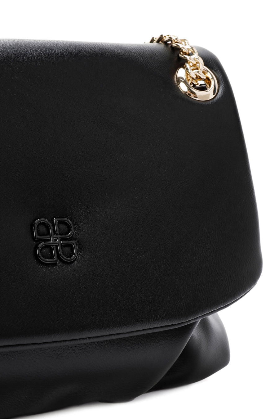Women's Black Long Chain Strap Shoulder Bag