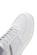 Men's White Leather Sneaker | Derimod