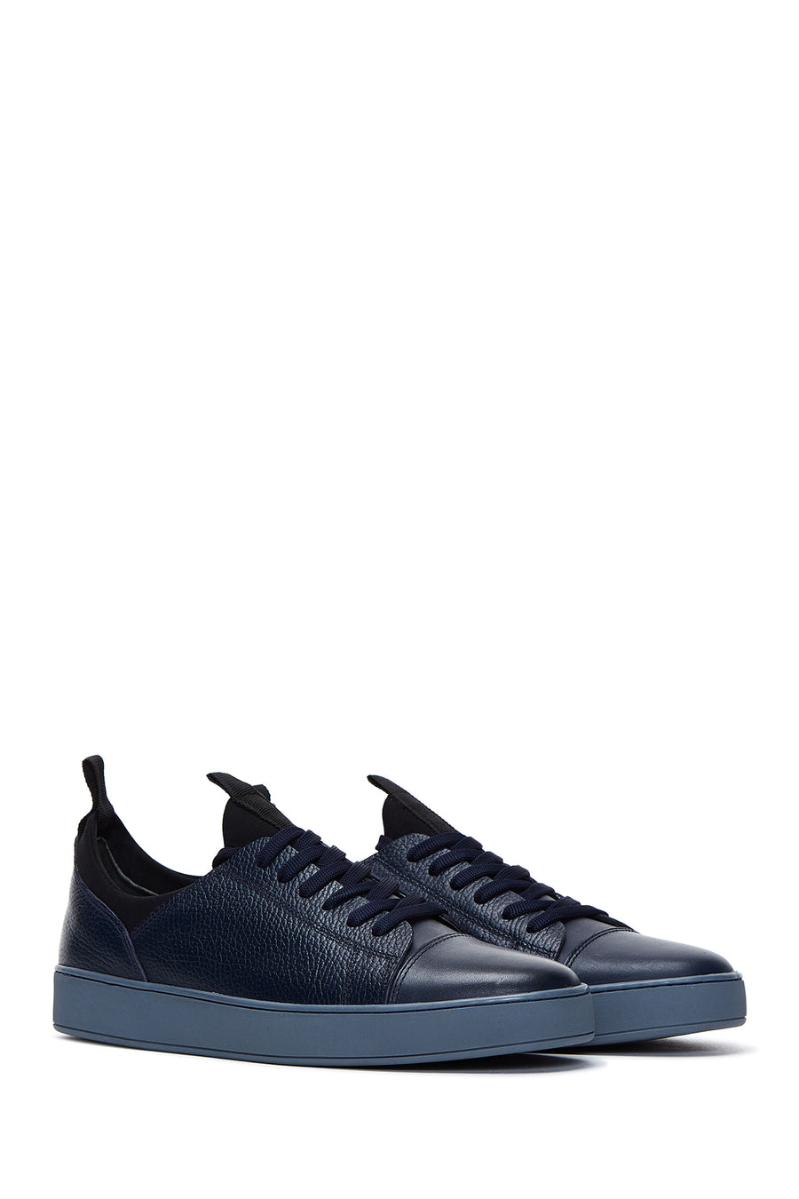 Men's Navy Blue Leather Sneaker
