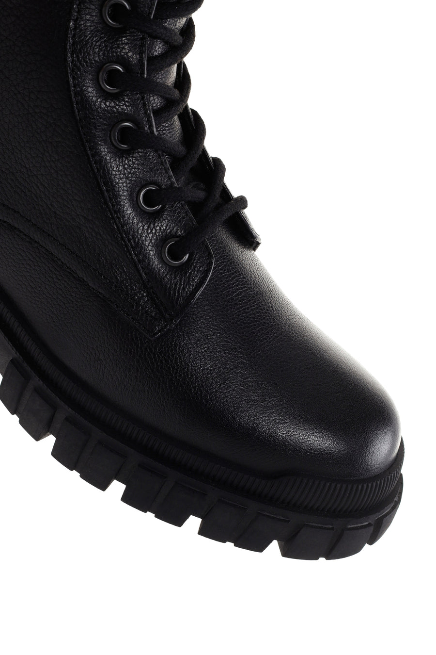 Men's Black Zippered Leather Casual Boots