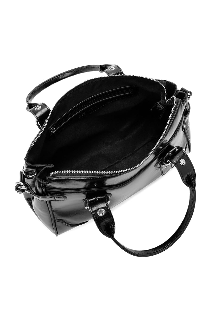Women's Black Long Strap Casual Shoulder Bag