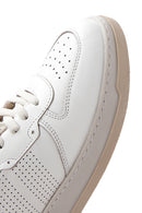 Men's Ecru Leather Sneaker | Derimod